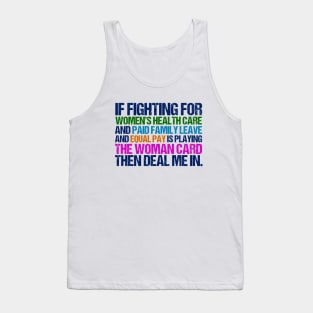 Inspirational Feminist Quote on Equal Rights for Women Tank Top